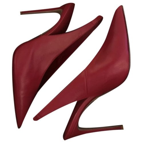 Pre-owned Le Silla Leather Heels In Red