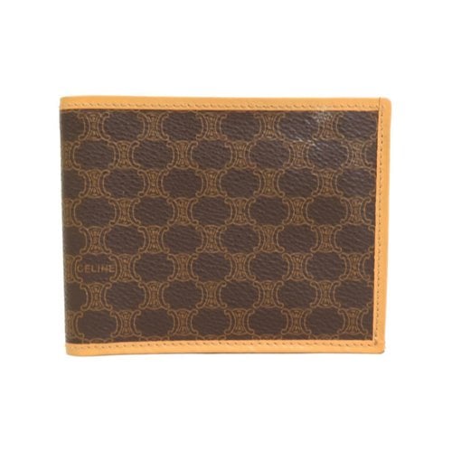 Pre-owned Celine Cloth Wallet In Brown