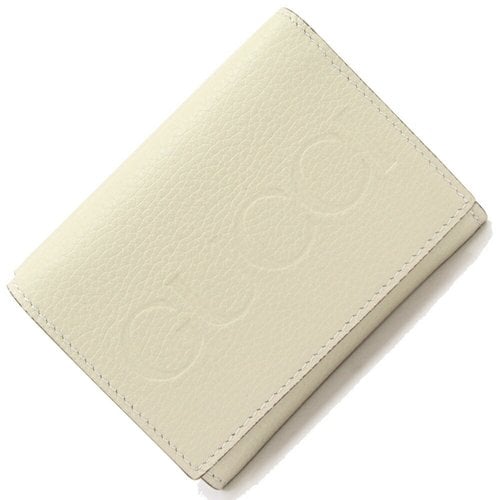 Pre-owned Gucci Leather Wallet In White