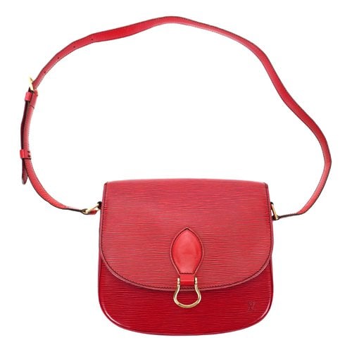 Pre-owned Louis Vuitton Saint Cloud Leather Crossbody Bag In Red