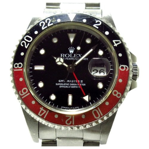 Pre-owned Rolex Gmt Master Watch In Red