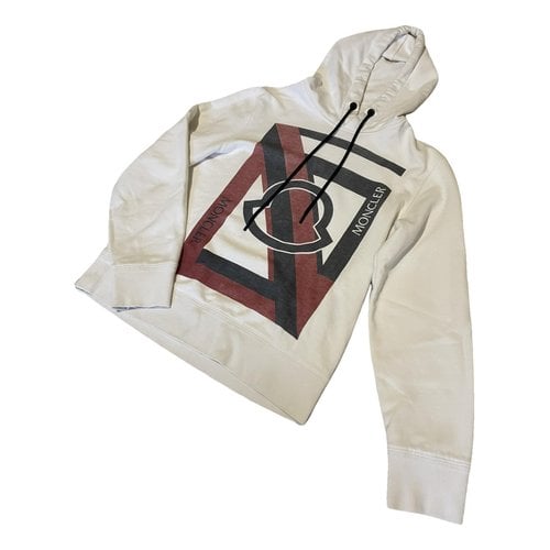 Pre-owned Moncler Sweatshirt In White