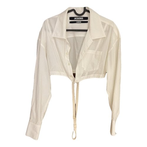 Pre-owned Jacquemus L'amour Blouse In White
