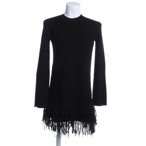 Pre-owned Alexander Mcqueen Wool Dress In Black