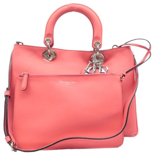 Pre-owned Dior Leather Satchel In Pink