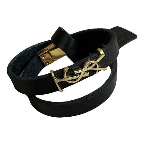 Pre-owned Saint Laurent Leather Bracelet In Multicolour