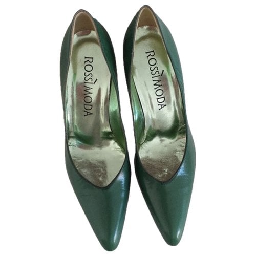 Pre-owned Christian Lacroix Leather Heels In Green