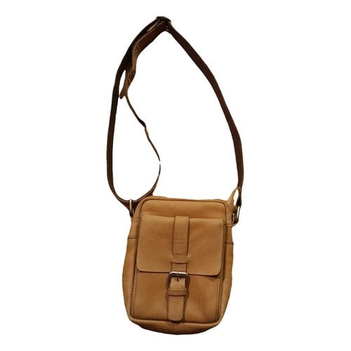 Pre-owned San Marina Leather Crossbody Bag In Camel