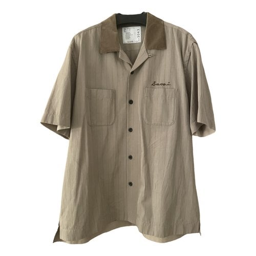 Pre-owned Sacai Shirt In Camel