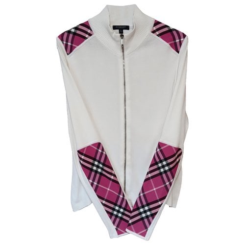 Pre-owned Burberry Cardigan In White