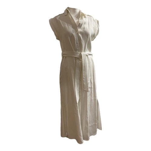 Pre-owned Massimo Dutti Mid-length Dress In White