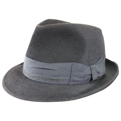 Pre-owned Borsalino Wool Hat In Anthracite