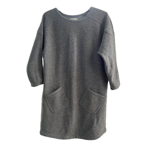 Pre-owned Whistles Wool Mini Dress In Grey