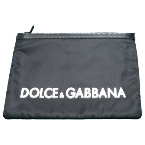 Pre-owned Dolce & Gabbana Cloth Small Bag In Black