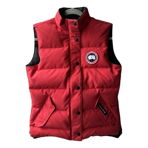 Pre-owned Canada Goose Cardi Coat In Red