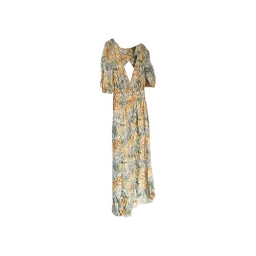 Pre-owned Significant Other Significant Linen Maxi Dress In Multicolour