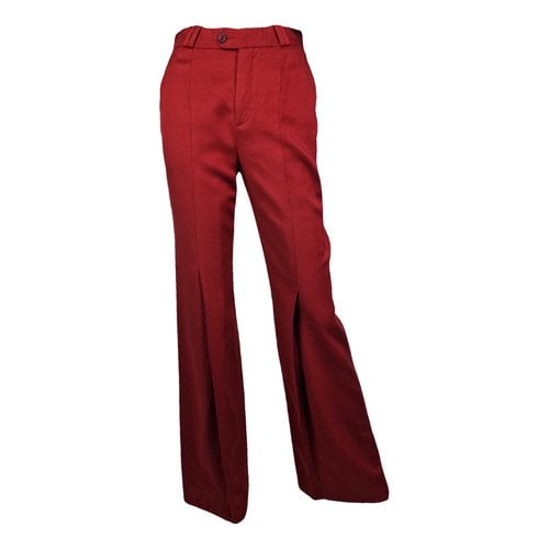 Pre-owned Acne Studios Trousers In Red
