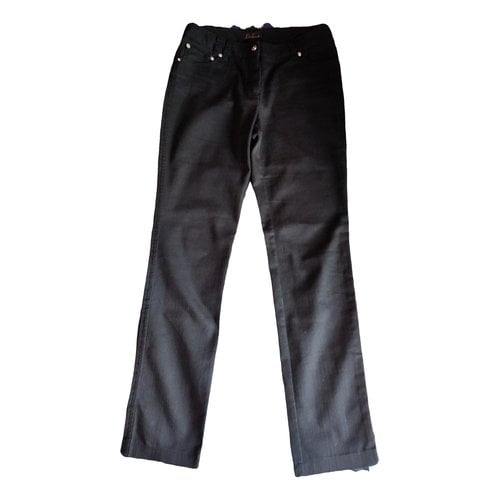 Pre-owned Luisa Spagnoli Straight Jeans In Black