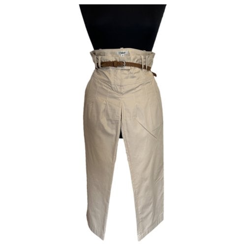 Pre-owned Chloé Trousers In Other