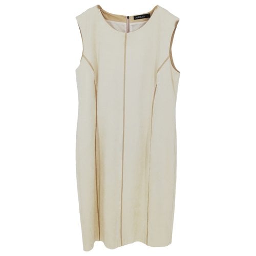 Pre-owned Marc Cain Mid-length Dress In Beige