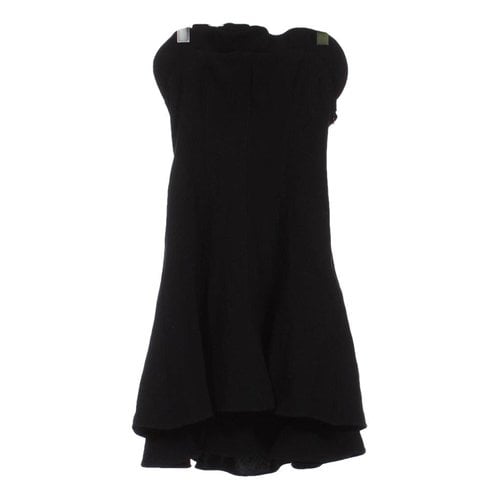 Pre-owned Cinq À Sept Mini Dress In Black