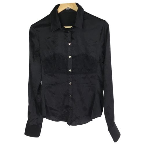 Pre-owned D&g Silk Blouse In Black