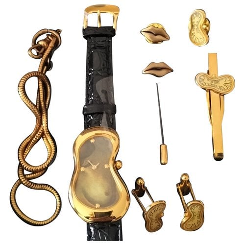 Pre-owned Salvador Dali Jewellery Set In Gold