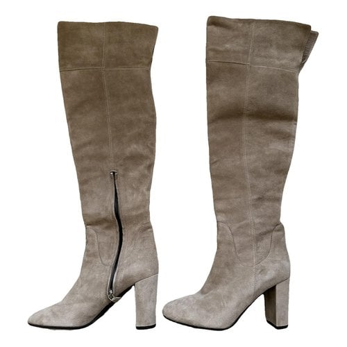 Pre-owned Lk Bennett Leather Boots In Beige