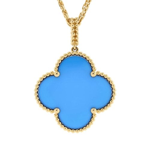 Pre-owned Van Cleef & Arpels Necklace In Blue