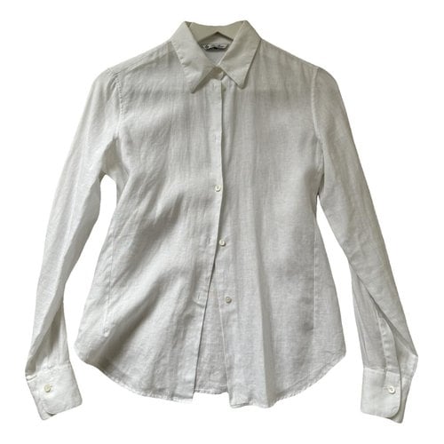 Pre-owned Loro Piana Linen Shirt In White