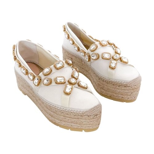 Pre-owned Gucci Espadrilles In White