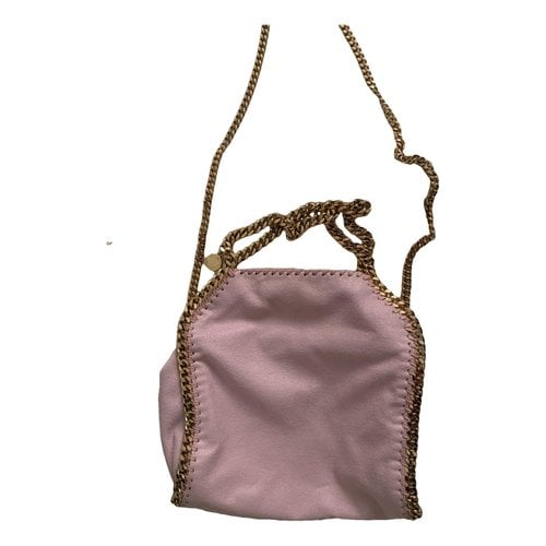 Pre-owned Stella Mccartney Falabella Vegan Leather Crossbody Bag In Pink
