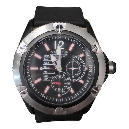 Pre-owned Nautica Watch In Black