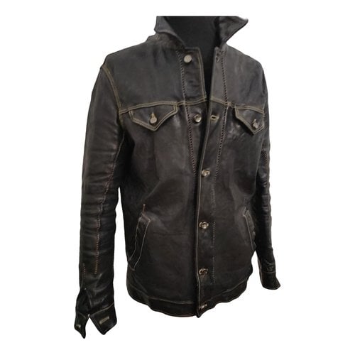 Pre-owned Guidi Leather Jacket In Black