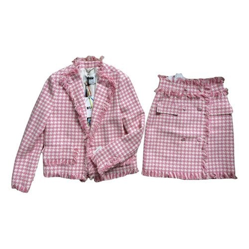 Pre-owned Msgm Suit Jacket In Pink