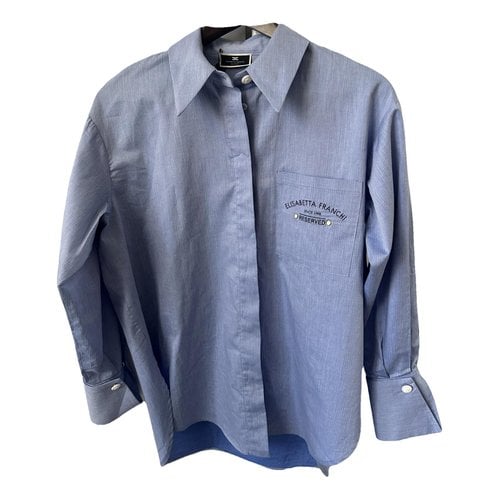Pre-owned Elisabetta Franchi Shirt In Blue