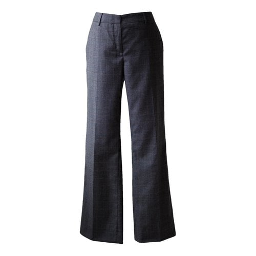 Pre-owned Golden Goose Wool Trousers In Grey