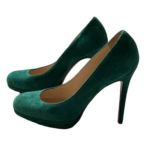 Pre-owned Christian Louboutin Simple Pump Heels In Green