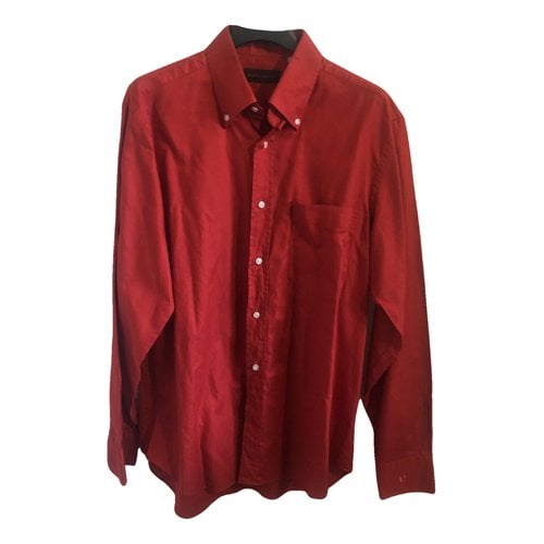 Pre-owned Pierre Cardin Shirt In Red