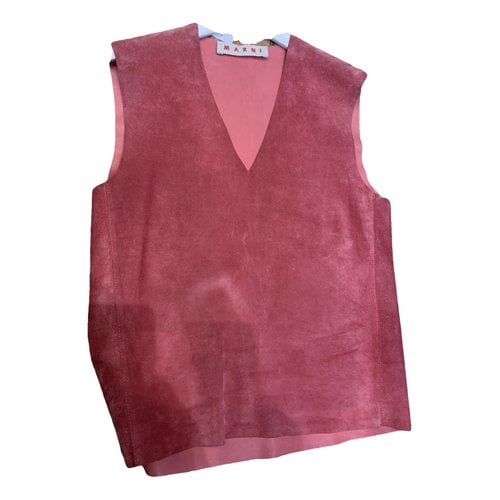 Pre-owned Marni Vest In Pink