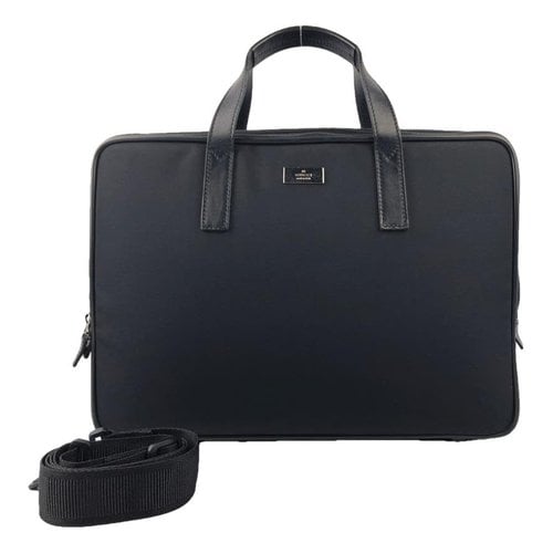 Pre-owned Gucci Cloth Satchel In Black
