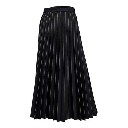 Pre-owned Max Mara Maxi Skirt In Blue