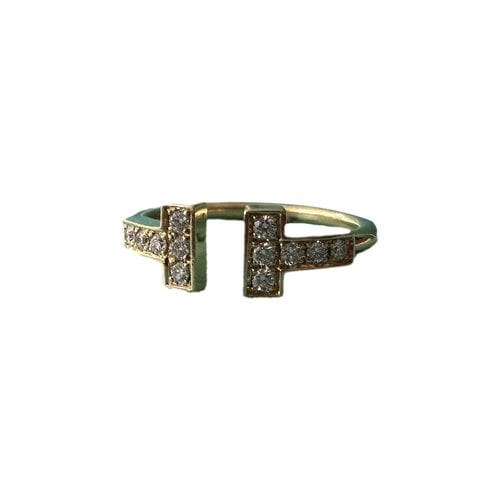 Pre-owned Tiffany & Co Tiffany T Yellow Gold Ring