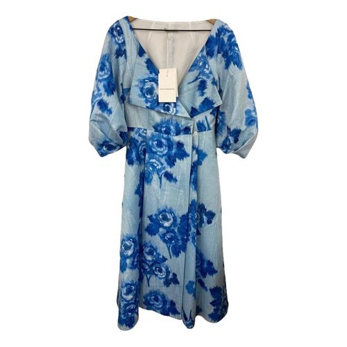 Pre-owned Emilia Wickstead Mid-length Dress In Blue
