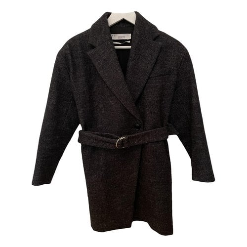 Pre-owned Iro Wool Coat In Anthracite