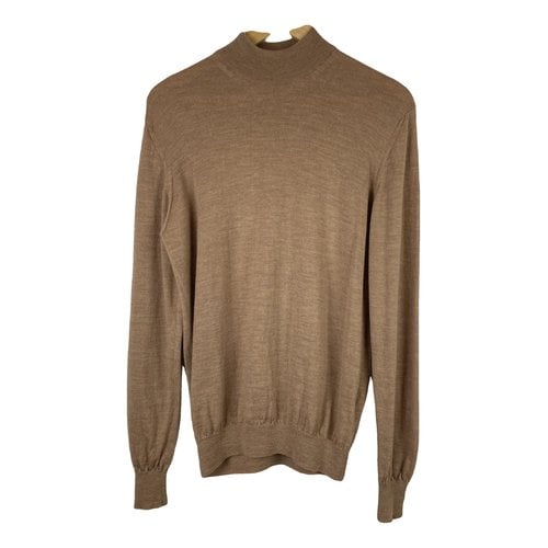 Pre-owned Baldessarini Wool Pull In Camel