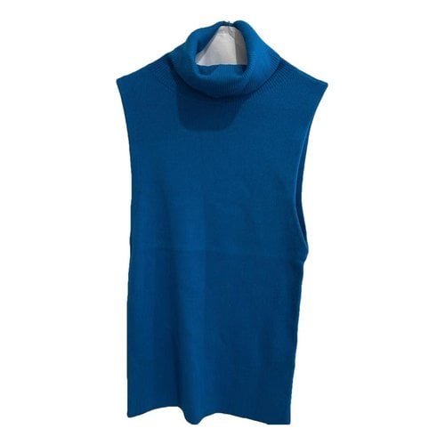 Pre-owned Alice And Olivia Wool Top In Blue
