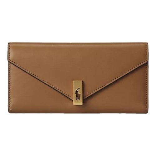Pre-owned Polo Ralph Lauren Leather Wallet In Brown