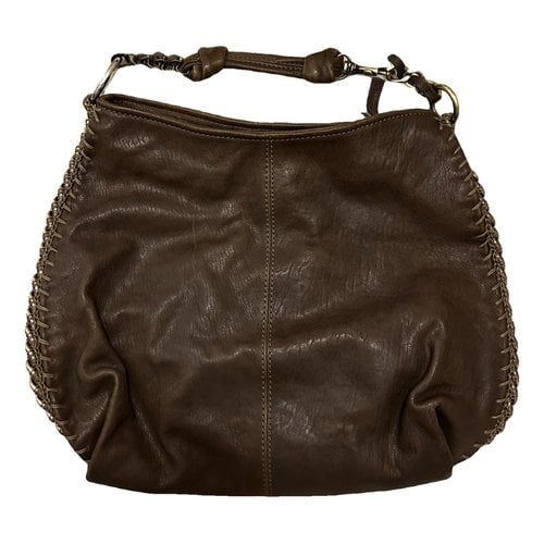 Pre-owned Maliparmi Leather Handbag In Brown
