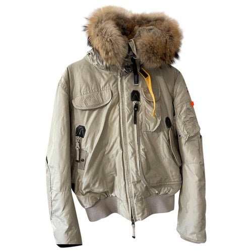 Pre-owned Parajumpers Puffer In Beige